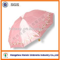 Guarda-chuva de material de cetim 3 dobrável para o mercado do Vietnã e Bangladesh